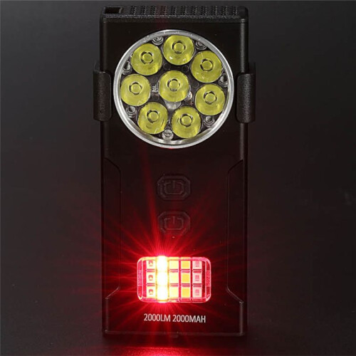 Rechargeable LED Flashlight Keychain Lanterns Torch Waterproof Super Bright Work Light for Outdoor Running Hiki
