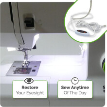 2X Sew Sewing Machine Light Strip,12inch USB LED Light Strip Dimmable,White Lights for ,Janome,Babylock US Plug