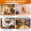 2X Pineapple Lantern - Yellow Light Halloween Pineapple Lantern Decoration Resin Pineapple Lantern with Inner Light 9