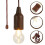Portable Camping Light Retro Pull String LED Tent Lamp Battery Operated Warm Ambient Hanging Bulb 3
