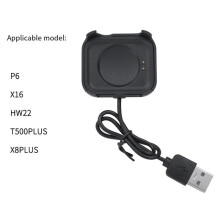 Magnetic Watch Charger Dock Charging Cable USB Charger Adapter for P6 X16 HW22 T500plus Smartwatch