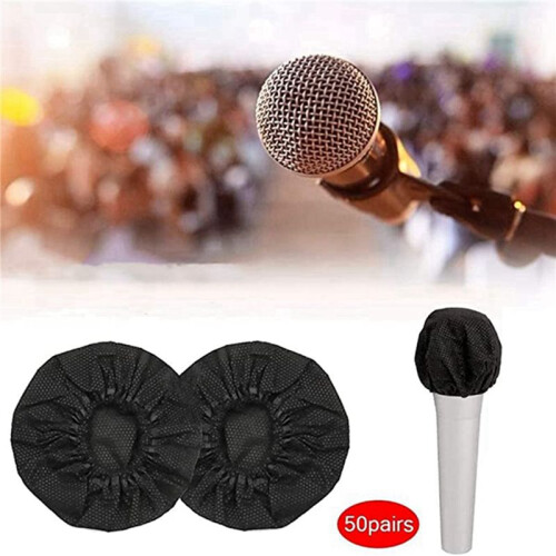 1200 Pcs Disposable Microphone Covers, Windscreen Microphone Covers, Handheld Microphone Protective Cap for Karaoke 1
