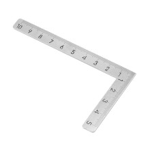 3X Square 10X5cm 90 Degree Stainless Steel Angle Ruler Small Turning Ruler Woodworking