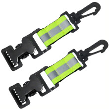 2pcs Firefighter Glove Holder Strap Heavy Duty Nylon with Rotary Buckle Hook for Turnout Gear