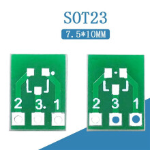 100Pcs SOT23 SOT23-3 Turn SIP3 Double-Side SMD Turn DIP SIP3 Adapter Converter Plate SOT SIP IC Socket PCB Board DIY Kit