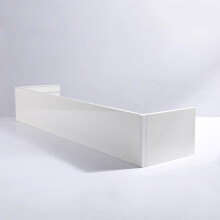 Heavy Duty Aluminum Ceiling Curtain Track Valance Cover 1.6m, Ceiling Mounted Pelmet for Light Blocking