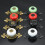 Ceramic Cabinet Knobs Black Yellow Modern Handles for Kitchen Drawer Door Cupboard Pulls 2