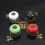 Ceramic Cabinet Knobs Black Yellow Modern Handles for Kitchen Drawer Door Cupboard Pulls 3