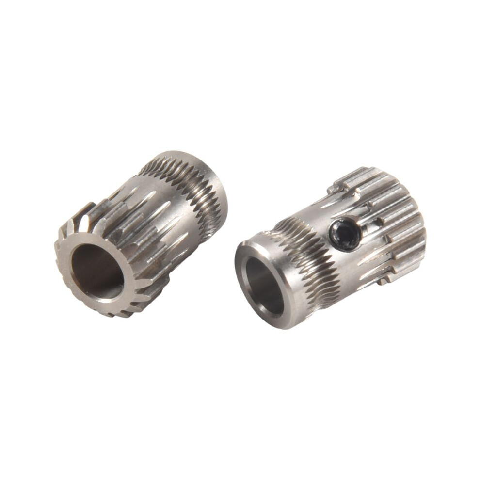 12Pcs Extruder Gears Mk8 Stainless Steel Double Extrusion Wheels Bowden Gear 3D Printer Part For Cr10 3 Silver 4711822175390