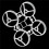 2pcs 65mm FPV Frame Kit Bwhoop65 Tiny  Drone Quadcopter FPV Frame for Mobula6 / Mobula6 HD Drone DIY Parts White 2