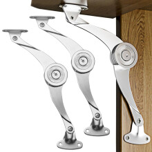 2PCS Cabinet Lid Support Hinges Adjustable Zinc Alloy Folding Lid Stay Heavy Duty 5kg Reversible Design