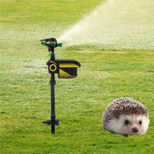 3X Sprinkler Automatic Rotating Large Area Solar Motion Activated Animal Repellent Sprinkler Garden Animal Deterrent