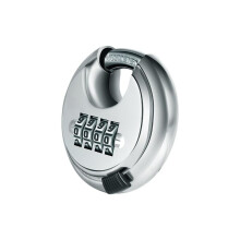Weatherproof Combination Padlock 4 Pack, Heavy Duty Stainless Steel Disc Locks for Storage and Garage