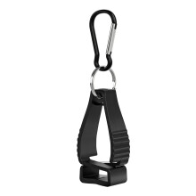 Glove Clip Holder with Secure Grip and Durable Spring, Work Glove Grabber Clip for Construction Belt Black