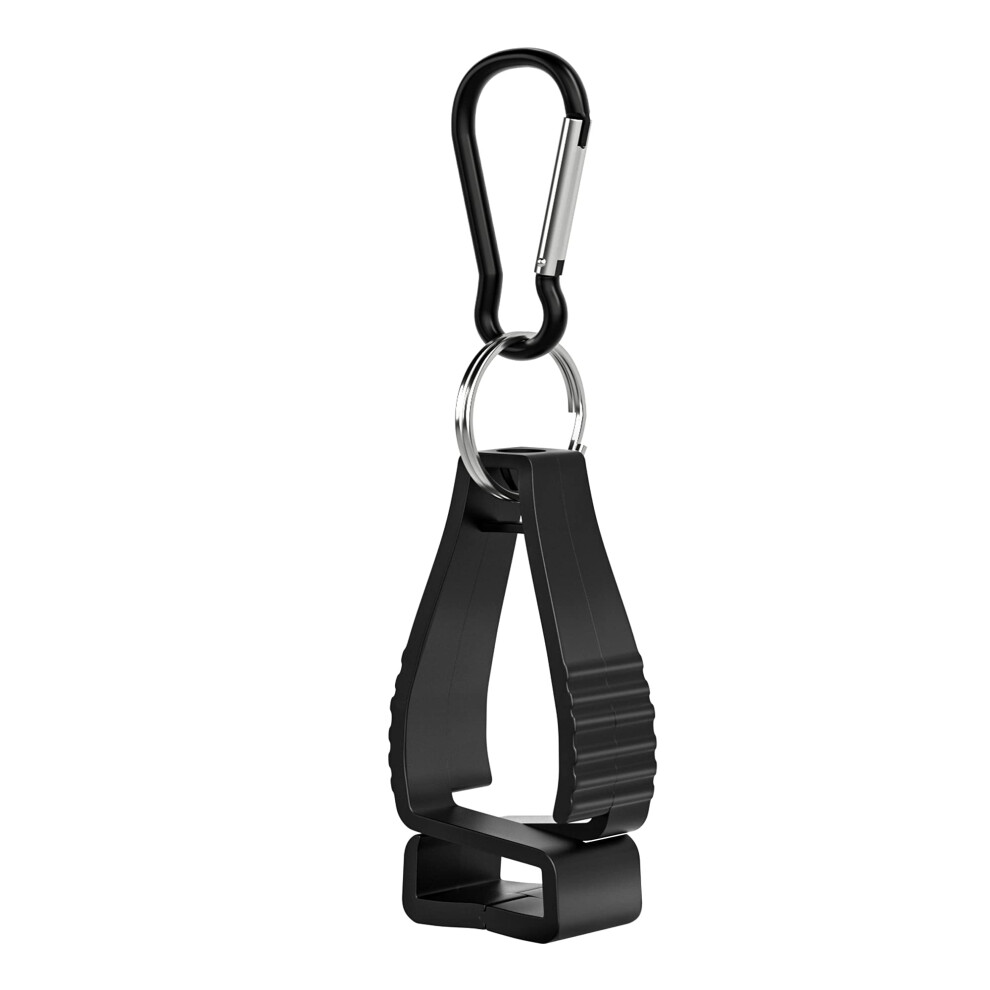 Glove Clip Holder With Secure Grip And Durable Spring, Work Glove Grabber Clip For Construction Belt Black 9092120008654
