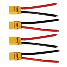 4Pcs XT90 Connector Male Female Set with 10AWG Silicone Wire for LiPo Battery FPV Drone