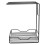 Dish Rag Holder Kitchen Sponge Holder Black 1Set 5