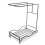 Dish Rag Holder Kitchen Sponge Holder Black 1Set 6