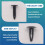 25Pcs Plastic Rivets Fastener Car Bumper Push Clips 32mm Long Black 3