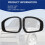Car Exterior Side Rearview Mirror Frame Trim for   4 5 LR4 LR5 - 2