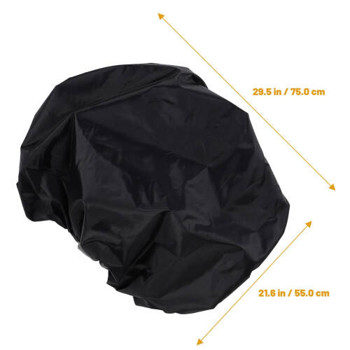 Adjustable Waterproof Backpack Rain Cover for Hiking Camping Biking, Durable Polyester Protector Black 2