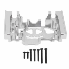 Aluminum Center Skid Plate Silver Upgrade, ImpactResistant Gear Protection for TRX4 1/10 RC Crawler