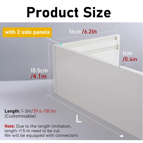 Curtain Valance Box Aluminum Alloy Cornice Board 2.7m Light Blocking Modern Ceiling Mounted Design 1