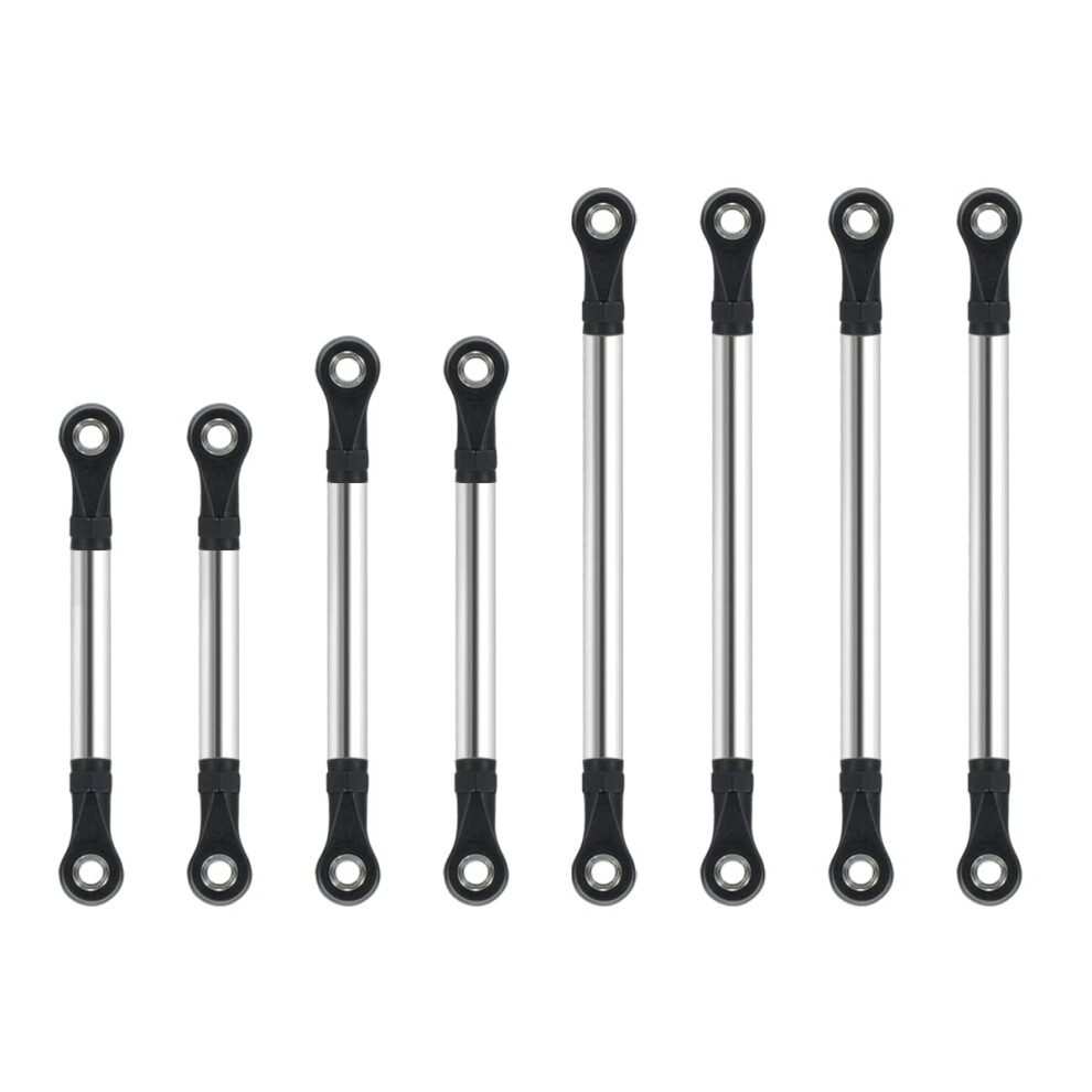 Stainless Steel Links 8Pcs Set, Clearance Suspension Upgrade Parts For Trx4m 1/18 Rc Crawler 9092120009781