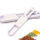 Adjustable Measuring Spoons for Baking Use Creative White Plastic Spoon with Scale Compact Size Easy to Store and Use 5
