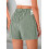 Højtaljede denimshorts til kvinder, grøn, 2XL 7