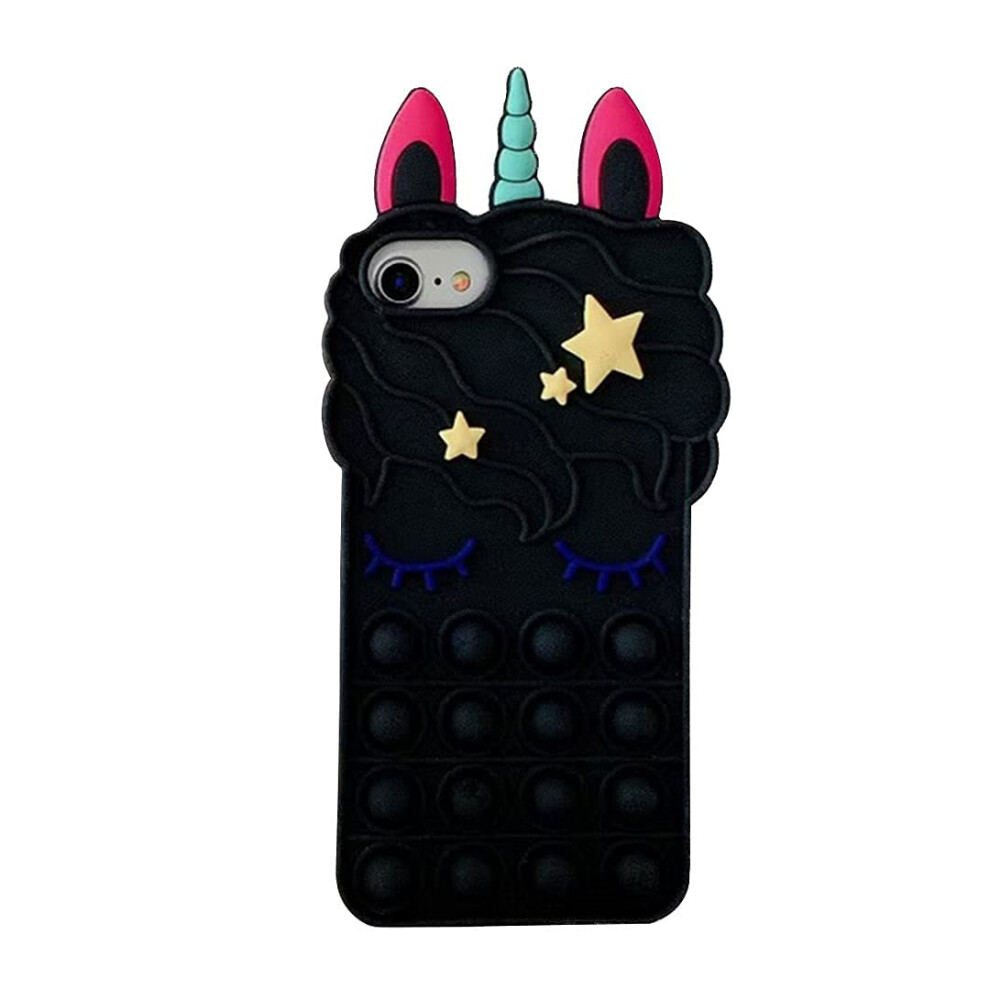 Cute Unicorn Case For Iphone Xr, Shockproof Slim Silicone Cover With Antiscratch Protection Blue 9771547386643