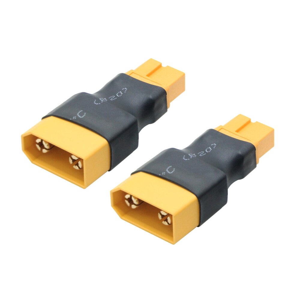 Xt90 To Xt60 Adapter 2Pcs, Goldplated Quick Power Conversion Connector For Rc Battery Charger Esc 9771547386773