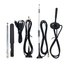 Para HamGeek Hackrf One SDR Receptor de Rádio, Kit com 5 Antenas e Cabo USB para Receptor Hackrf One SDR, Rádio Amador