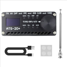 Receptor de Radio ATS-20+ Si4732 FM AM MW SW SSB LSB USB de Banda Completa DSP Receptor de Radio Digital Portátil