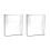 2X Letter Holder Mail Organizer Wall Mount Hook Acrylic Home Office Decoration 2