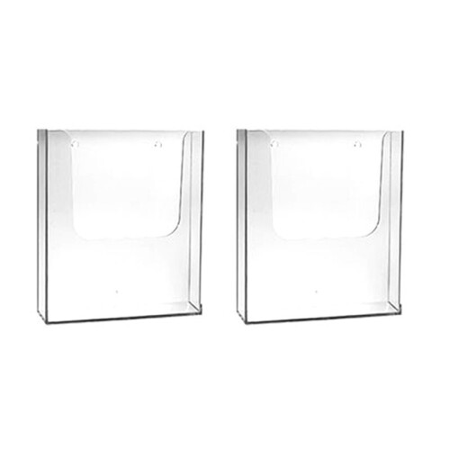 2X Letter Holder Mail Organizer Wall Mount Hook Acrylic Home Office Decoration