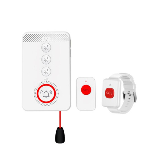 Emergency Alarm System 4G 433MHZ SOS Two-Way Intercom Call One-Button Rescue Host for Elderly Emergency Help EU Plug 1