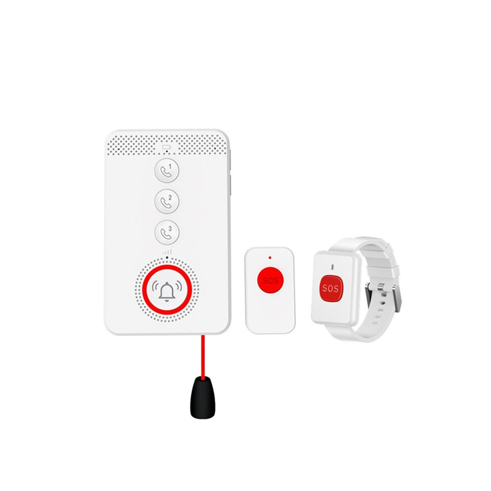Tlily Emergency Alarm System 4G 433Mhz Sos Two-Way Intercom Call One-Button Rescue Host For Elderly Emergency Help Eu Plug