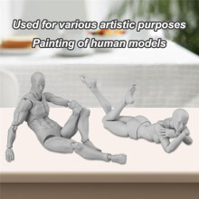 Tekenfiguren voor Kunstenaars, Actiefiguurmodel, Gewrichtsmodel, Klein Tekenfiguurmodel, Stop-Motionfiguur voor Schetsen B