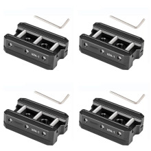 4X Picatinny Arca Swiss Plate Picatinny Convert to ARCA Quick Release Plate Rail Hunting Tripod Dovetail Mount Adapter