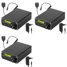3X USDR USDX+ V2 10/15/17/20/30/40/60/80m 8 Bandas SDR Alta Frequência SSB QRP Transceptor BNC Interface Plugue UE