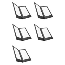 5X Rechargeable LED Light Menu Book PU Leather Display Book Night Club Restaurants Beer Bar Shop Cafe Two Pages