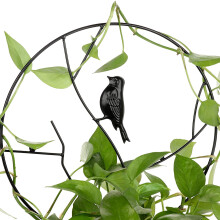Metal 13.78Inch Garden Trellis,for Climbing Plants Sturdy Iron Potted Support for Outdoor Climbing Flowers and Vines