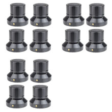12X Soporte de Aislamiento de Altavoz Almohadilla de Bandeja Ajustable de Aleación de Plomo Pie de Bola de Cerámica Soporte de Altavoz Pies de