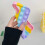 Case for iPhone 12 Mini Fidget Push Pop Bubble Cover, Colorful Soft Silicone Dual Function Protection 5