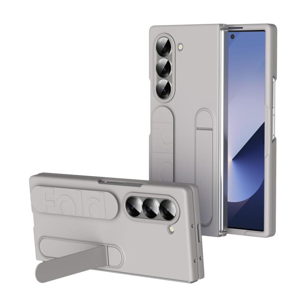Case For Samsung Galaxy Z Fold 4 With Builtin Screen Protector, Hidden Kickstand, Hand Strap, Full Body Drop Protection, Titanium 9771547387886