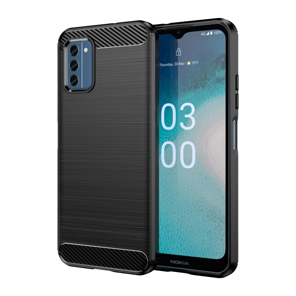 Slim Carbon Fiber Shockproof Tpu Phone Cover Antiscratch Protective For Nokia C300 Black 9771547387916