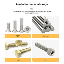 3Pc Triangular Handle Length of 18mm Except for Burr Screw Polishing Drill Chamfering Tool Suitable Diameter of 6-19mm,A