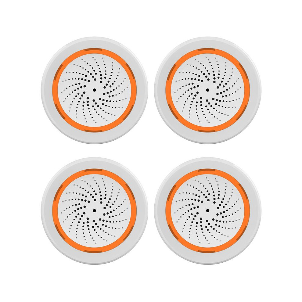 4X Zigbee Neo 90Db Sound And Sensor Tuya Life Built-In Siren Alarm Sensor Light 6033646951515