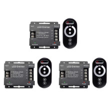 3X 18A LED Monochrome Controller Dimmer 12V 24V with RF Wireless Touch Remote Control for Single Color Light Bar